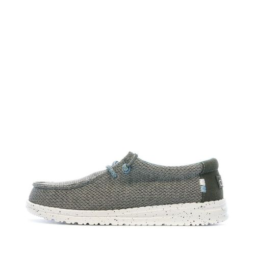 Chaussures Grise/bleu Garçon Hey Dude Wally Youth