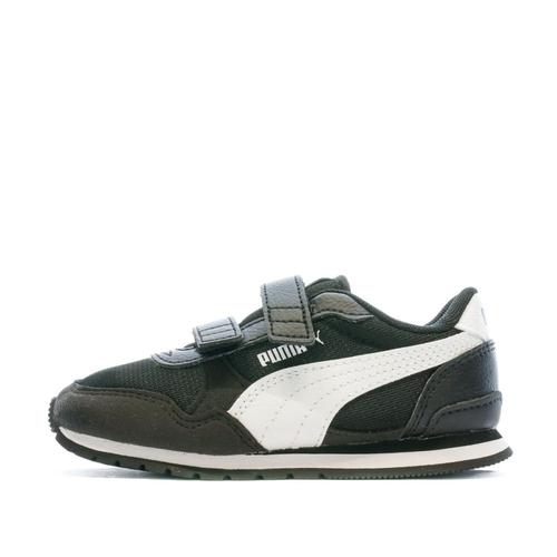 Baskets Noir Garçon Puma Runner