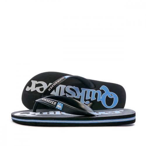 Tongs Noir/bleu Garçon Quiksilver Molokaï Fineline