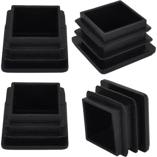 4 Pi¿¿Ces Bouchon Pied De Chaise, Bouchons Lamellaires Pour Tubes Carr¿¿S 20 X 20 Mm Plastique Embout Bouchons D'obturation, Pour Tubes M¿¿Talliques, Chaises, Canap¿¿S, Tables Et ¿¿Tag¿¿Res