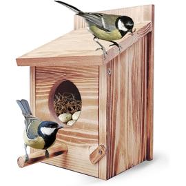 maison d'oiseau nid dox maison en bois nichoir maison d'oiseaux en bois  décor de jardin 2