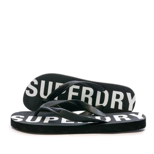 Tongs Noir Homme Superdry Code Essential