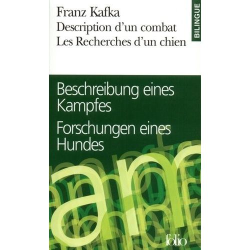 Description D'un Combat Les Recherches D'un Chien - Edition Bilingue Français-Allemand