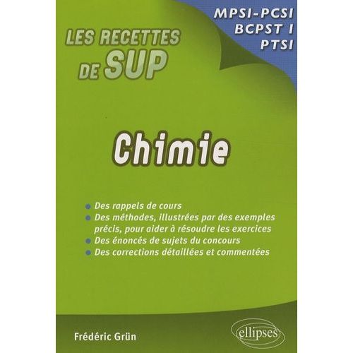 Chimie - Mpsi/Pcsi/Ptsi/Bcpst1