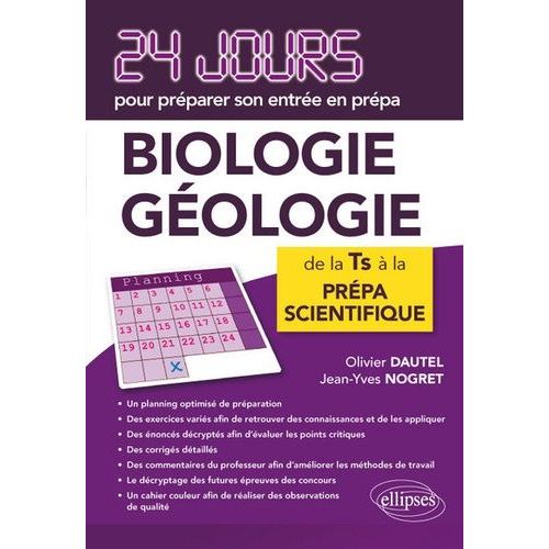 Biologie Géologie - 24 Jours Pour Préparer Son Entrée En Prépa