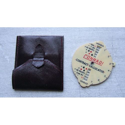 Ancien Compteur De Points Jeux Cartes Bridge Conrad Contract Calculator