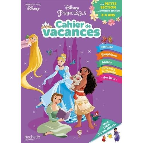 Cahier De Vacances De La Petite Section À La Moyenne Section - Disney Princesses