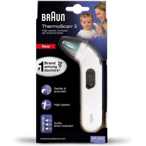 Braun Irt3030 Thermoscan 3 Thermomètre Auriculaire Infra Rouge