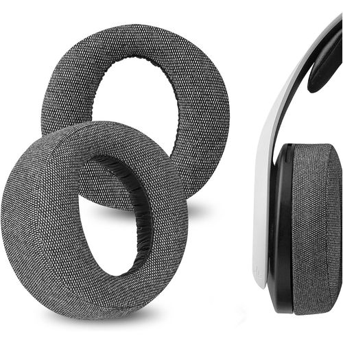 Comfort Linen Coussinets de rechange pour casque sans fil Sony PlayStation 5 Pulse 3D, PS5 Pulse 3D Gris