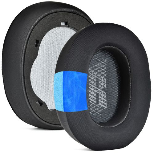 Coussinets d'oreille pour JBL E65 /Live 650 /Live 660/Duet NC Casque,gel de Refroidissement et Mousse à mémoire de Forme