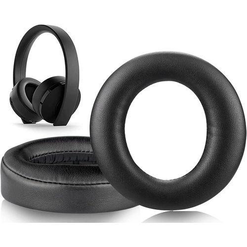Coussin Coussinets pour Casque Sony New Gold Wireless Playstation PS4 Mousse Cuir Protéiné, pour la Version 2018, modèle CUHYA-0080