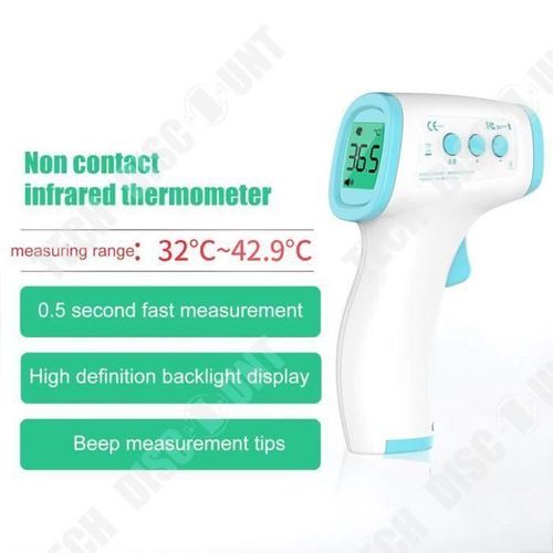 Td® Thermomètre Frontal Sans Contact Infrarouge Lcd Numérique Instantané Pistolet De Température Pour Bébé, Enfants, Adultes
