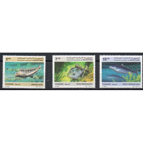 Mauritanie Timbres Poissons