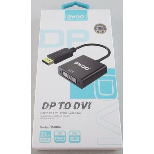adaptateur display port vers DVI blanc