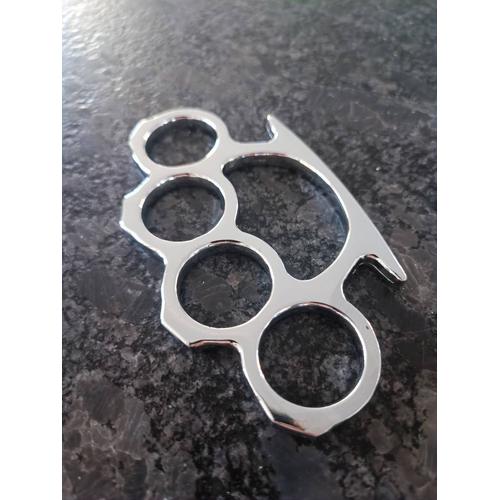 poing americain chrome defense protection Knuckle duster