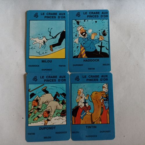 Tintin : Du Jeu Des 7 Familles Offert Par Nesquik 1975 : La Famille Le Crabe Aux Pinces D'or