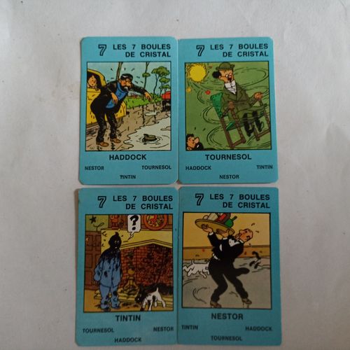 Tintin : Du Jeu Des 7 Familles Offert Par Nesquik 1975 : La Famille Les 7 Boules De Christal