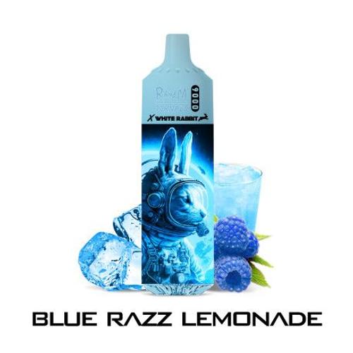 Puff Tornado -Blue Razz Lemonade- 9000 puff by RandM - White Rabbit- Sans Nicotine-