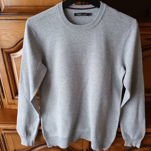 Pull Monoprix Gris Pâle