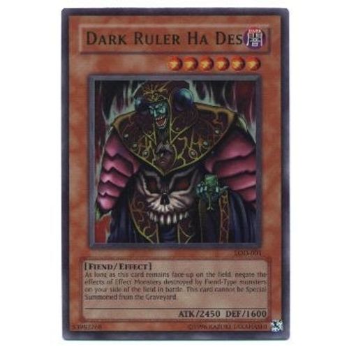 Yugioh Us Série Lod Carte Ultra Rare Holo N° Lod-001 Dark Ruler Ha Des