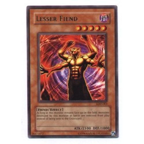 Yugioh Us Série Lod Carte Rare N° Lod-003 Lesser Fiend