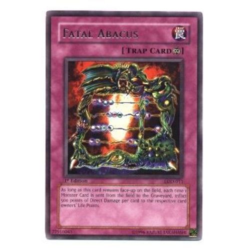 Yugioh Us Série Lod Carte Rare N° Lod-Lod-011 Fatal Abacus