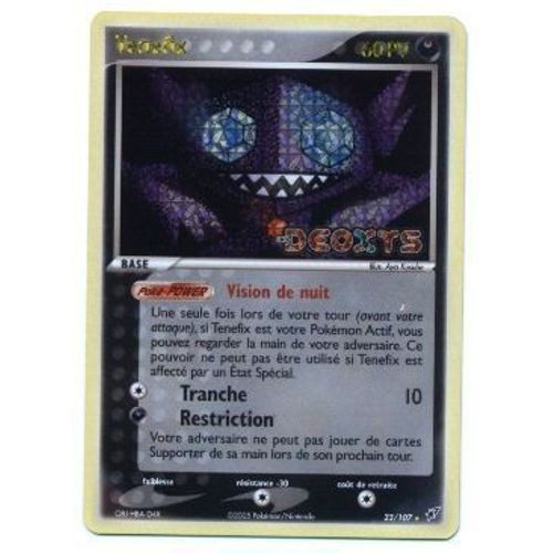 Pokemon Francaise Ex Deoxys Rare Holo Titre Or N° 23/107 Tenefix