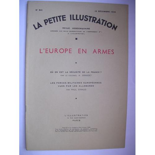 La Petite Illustration  N° 801 : L'europe En Armes