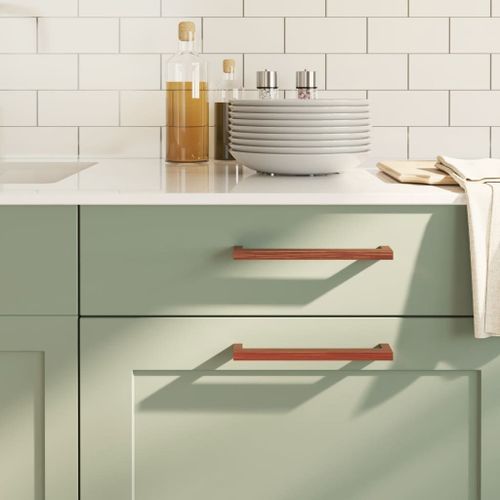 vidaXL Poignées d'armoire 10 pcs bronze 192 mm acier inoxydable