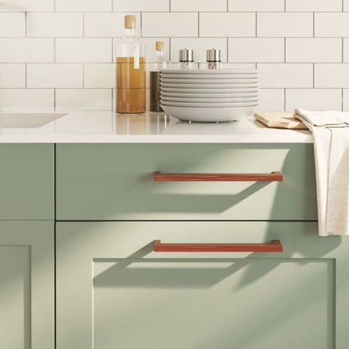 vidaXL Poignées d'armoire 10 pcs bronze 224 mm acier inoxydable
