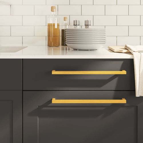 vidaXL Poignées d'armoire 20 pcs doré 320 mm acier inoxydable