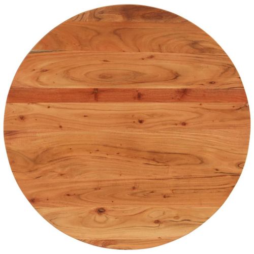 Vidaxl Dessus De Table Ø80x2,5 Cm Rond Bois Massif D'acacia