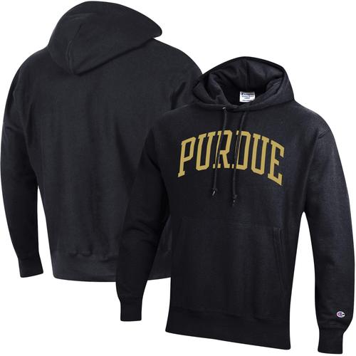 Chandail À Capuchon À Armure Inversée Champion Purdue Boilermakers Team Pour Hommes, Noir