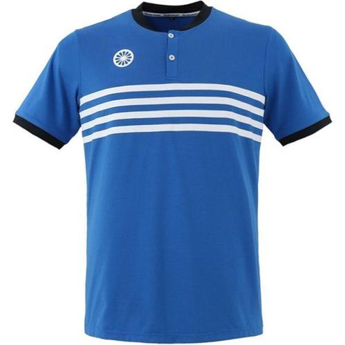 Kadiri Men Striped Button T-Shirt Hommes - Bleu