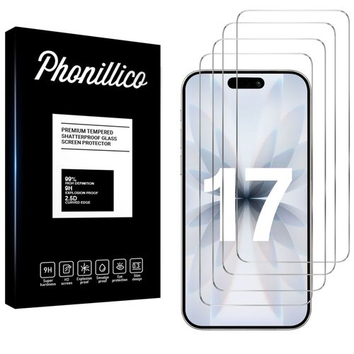 Verre Trempé Pour Iphone 17 [Pack 4] Film Vitre Protection Ecran Phonillico©