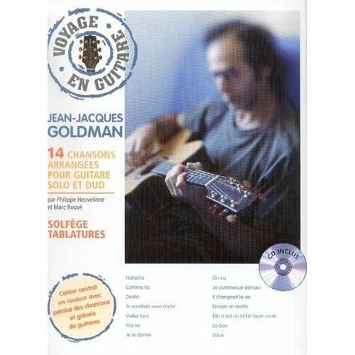 Jean-Jacques Goldman - Voyage En Guitare + Cd Pour Guitare Solo Et Duo