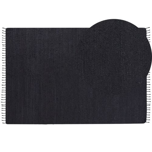Tapis En Jute Noir 160 X 230 Cm Sinankoy