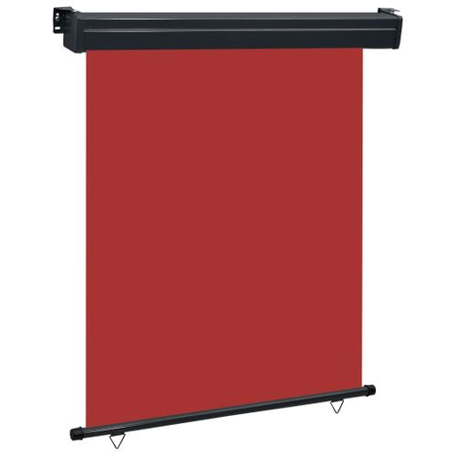 Auvent Paravent Store Brise-Vue Latéral Rétractable De Patio Jardin Terrasse Balcon Protection Visuelle Écran 140 X 250 Cm Rouge Helloshop26 02_0007017