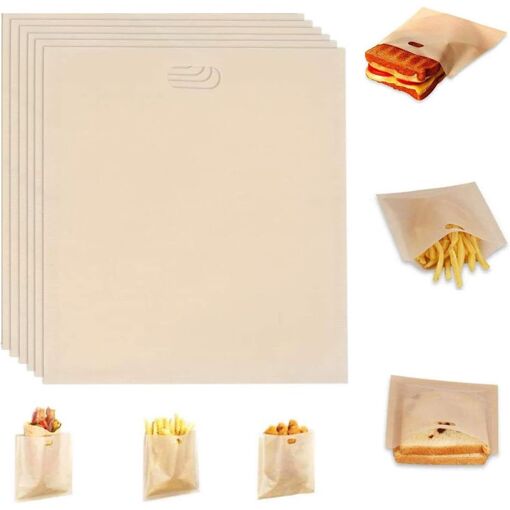 Sac pour Grille-pain s, Sachets de Pain Grillé s, 6 Pièces Grille-p...