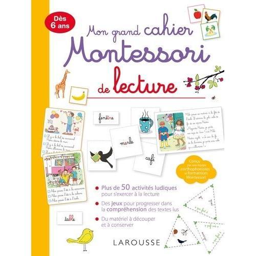 Mon Grand Cahier Montessori De Lecture