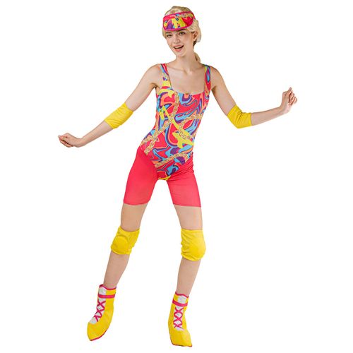 Déguisement Roller Girl Fluo Femme - Taille: Small