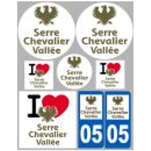 Serre-Chevalier 05 (8 Autocollants Variés) - Sticker/Autocollant