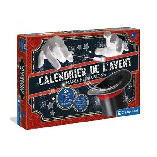 Calendrier de l'Avent Magie et Illusions enfant - 24 tours incroyables, 24 objets magiques - Set Noel Magic et carte animaux