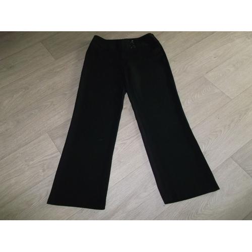 Pantalon Julie Guerlande Noir Habillé Taille 38 Tbe