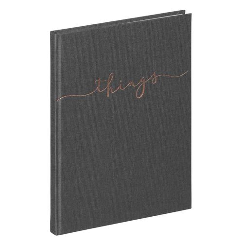 Pagna Carnet "Things", Format A5, Uni, Gris