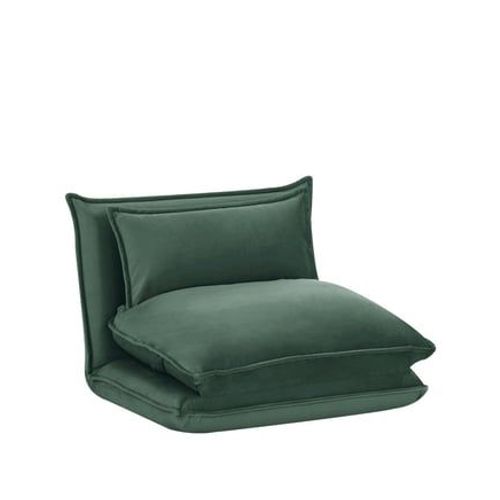 Drawer - Nala - Chauffeuse Convertible 1 Place En Velours - Vert