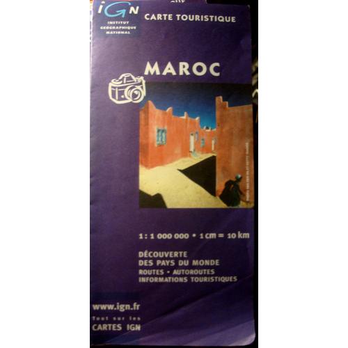 Carte Touristique Ign - Maroc