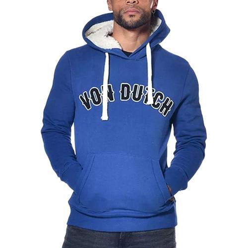 Sweat À Capuche Bleu Homme Von Dutch Must