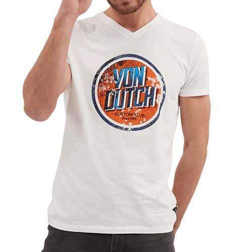 T-Shirt Blanc Homme Von Dutch Klub