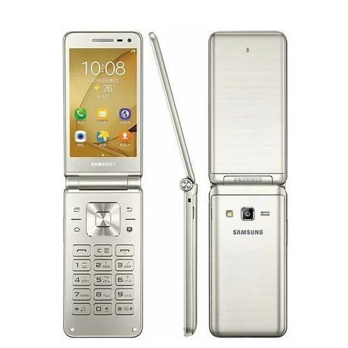 Samsung Galaxy Folder G1600 2/16 Go Quad Core Dual SIM 8mp 3.8 pouces 4G LTE Or